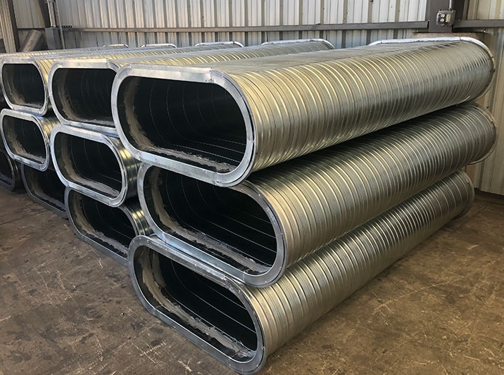 Oval Spiral Duct Manufacturers in Indore - Ventair Spiro Ducts